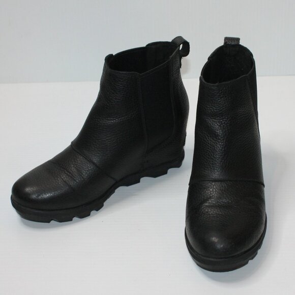 Sorel Joan of Arctic II Waterproof Wedge Booties Black Boots in size US 9 M - Picture 4 of 9